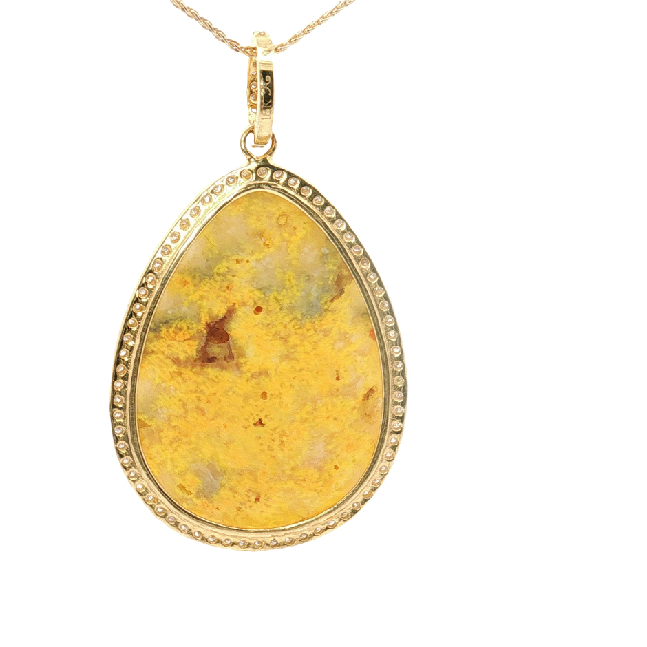 Elegant Yellow Gold Charm Necklace