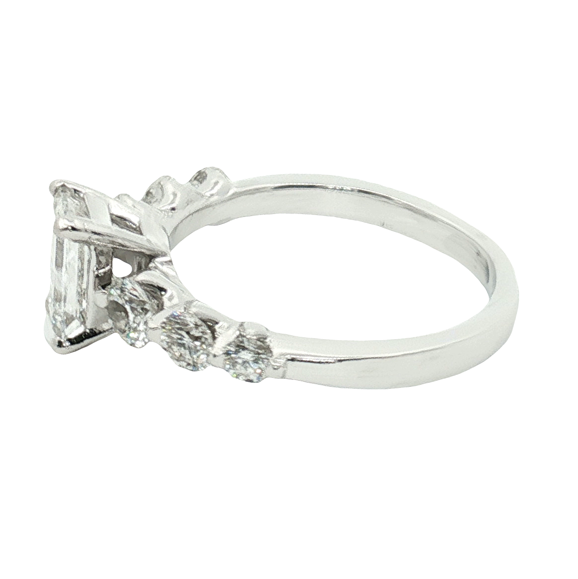 Platinum Emerald Cut Diamond Engagement Ring – 1.87CTW (GIA)