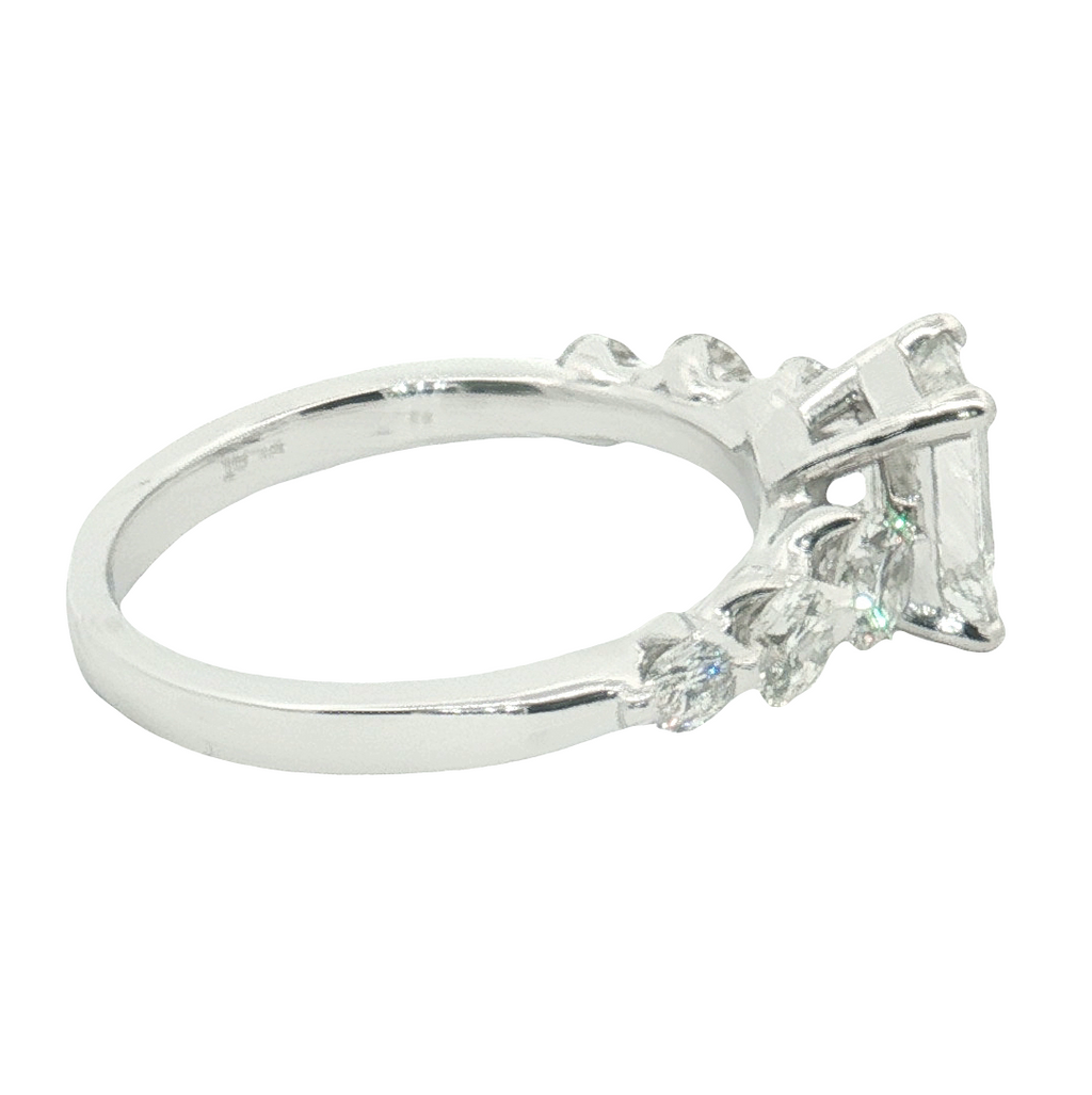 Platinum Emerald Cut Diamond Engagement Ring – 1.87CTW (GIA)