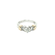 Platinum and Yellow Gold Diamond Multistone Ring