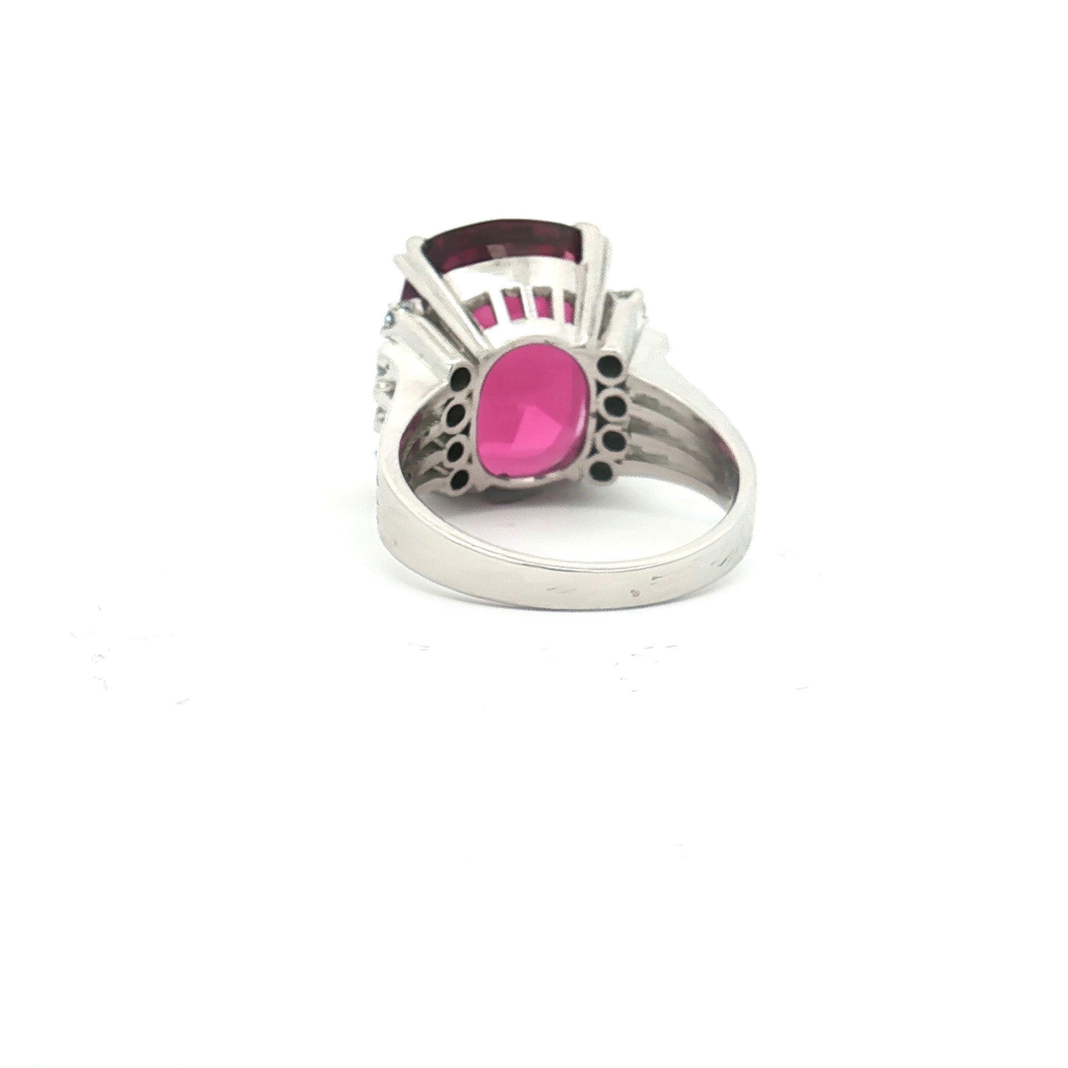 Rhodolite Garnet and Diamond Ring