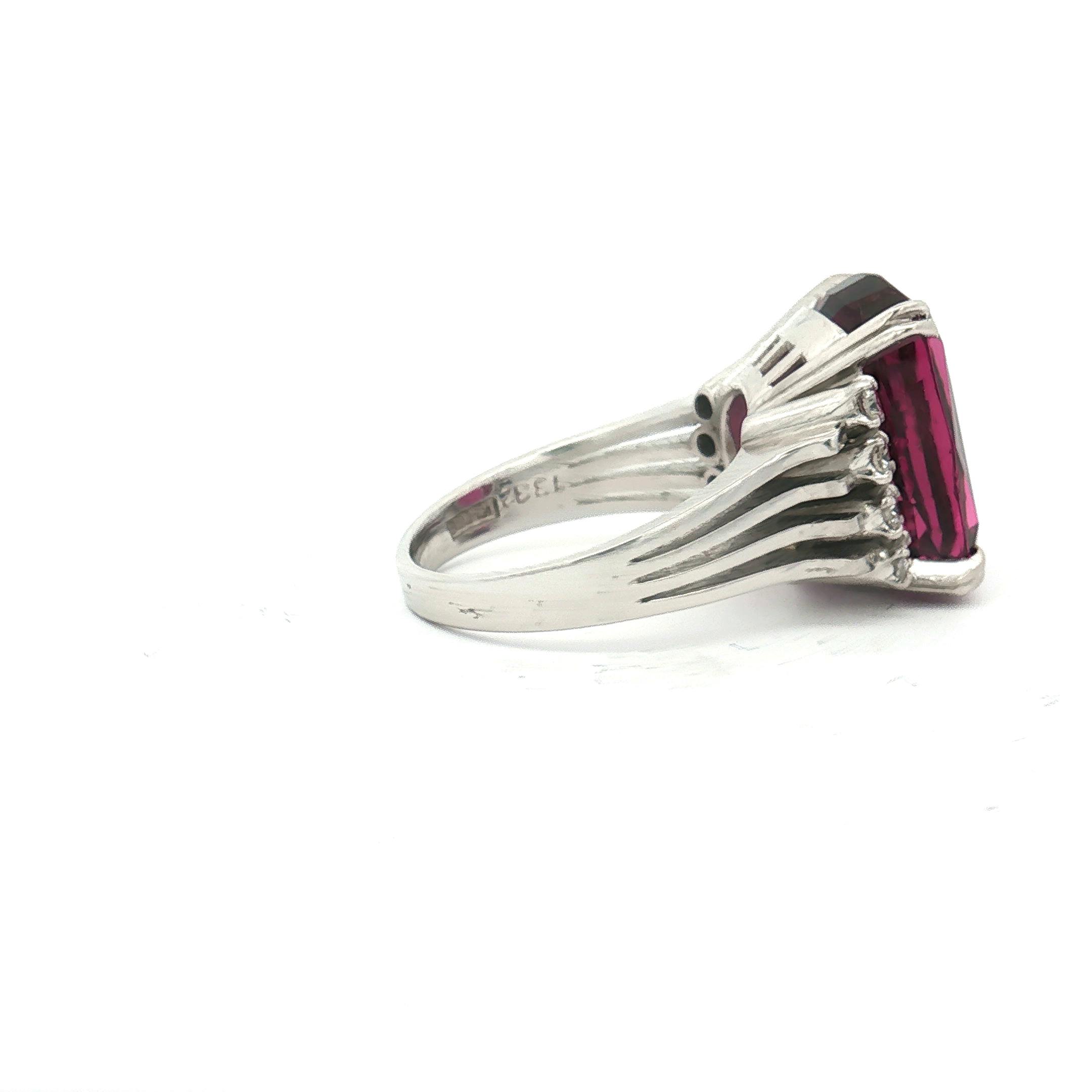 Rhodolite Garnet and Diamond Ring