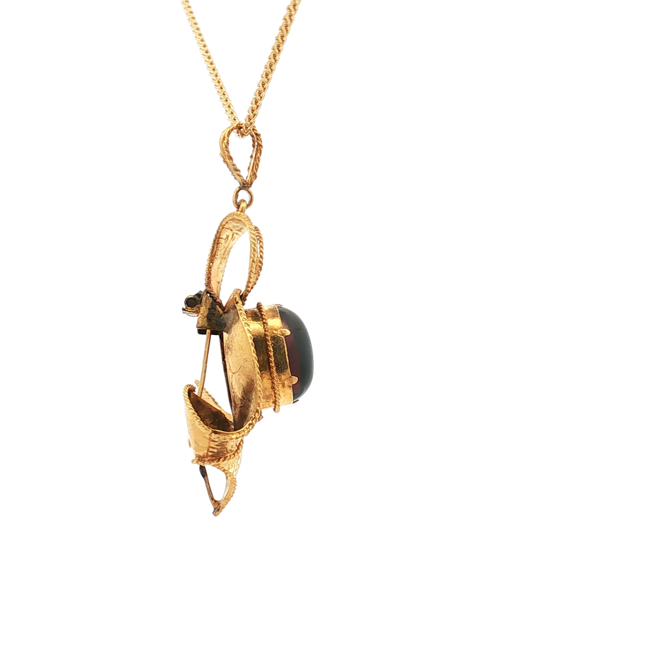 Antique Garnet Pendant