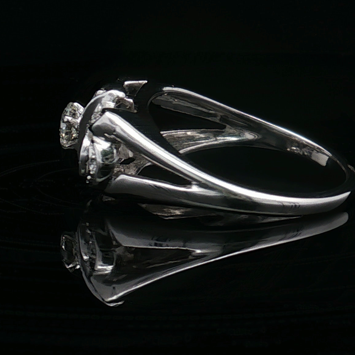 14K White Gold Estate Diamond Ring, c. 1930s–1940s