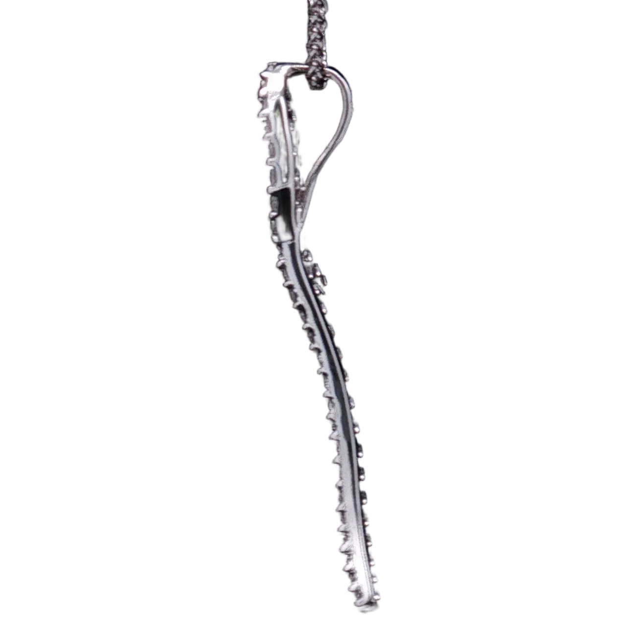 Estate 18K White Gold ~0.33 Carat Diamond Pendant