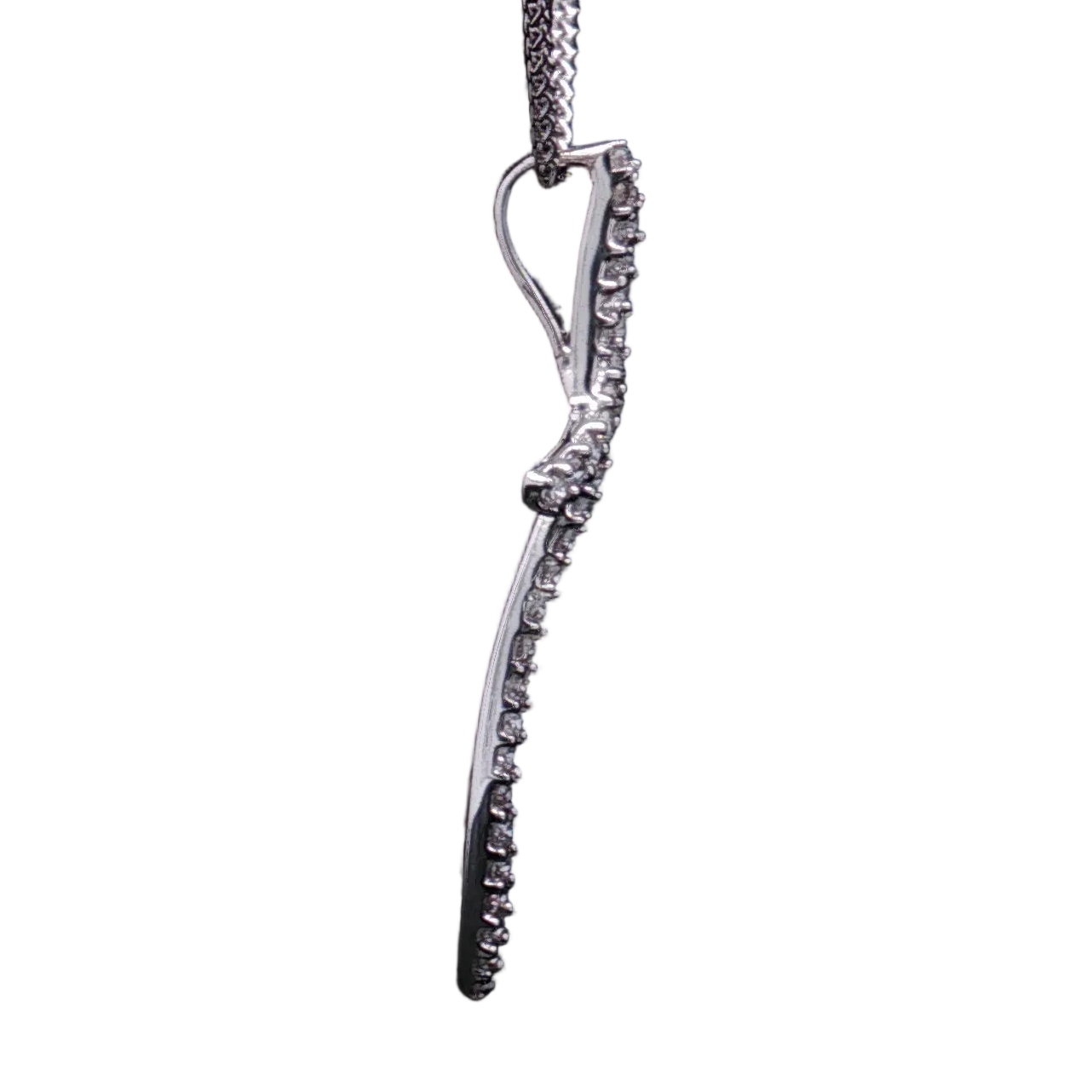 Estate 18K White Gold ~0.33 Carat Diamond Pendant