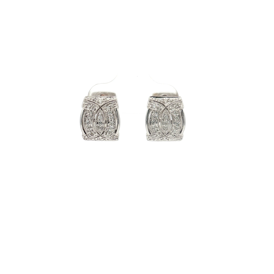 Diamond Huggie Earrings