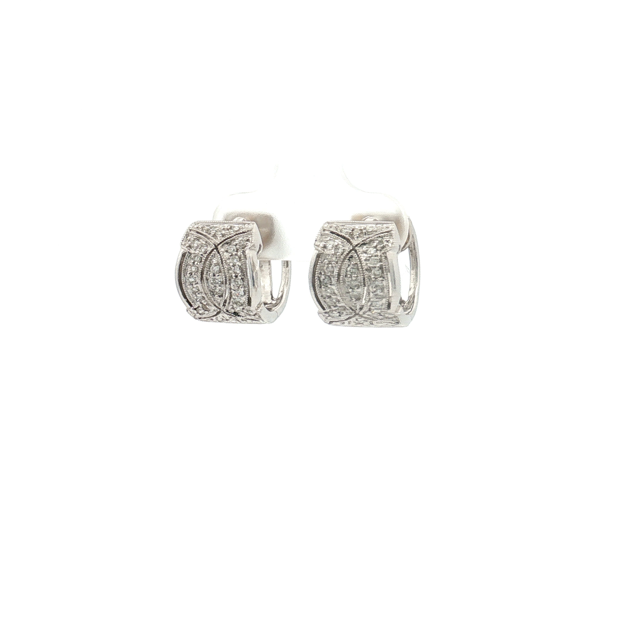 Diamond Huggie Earrings