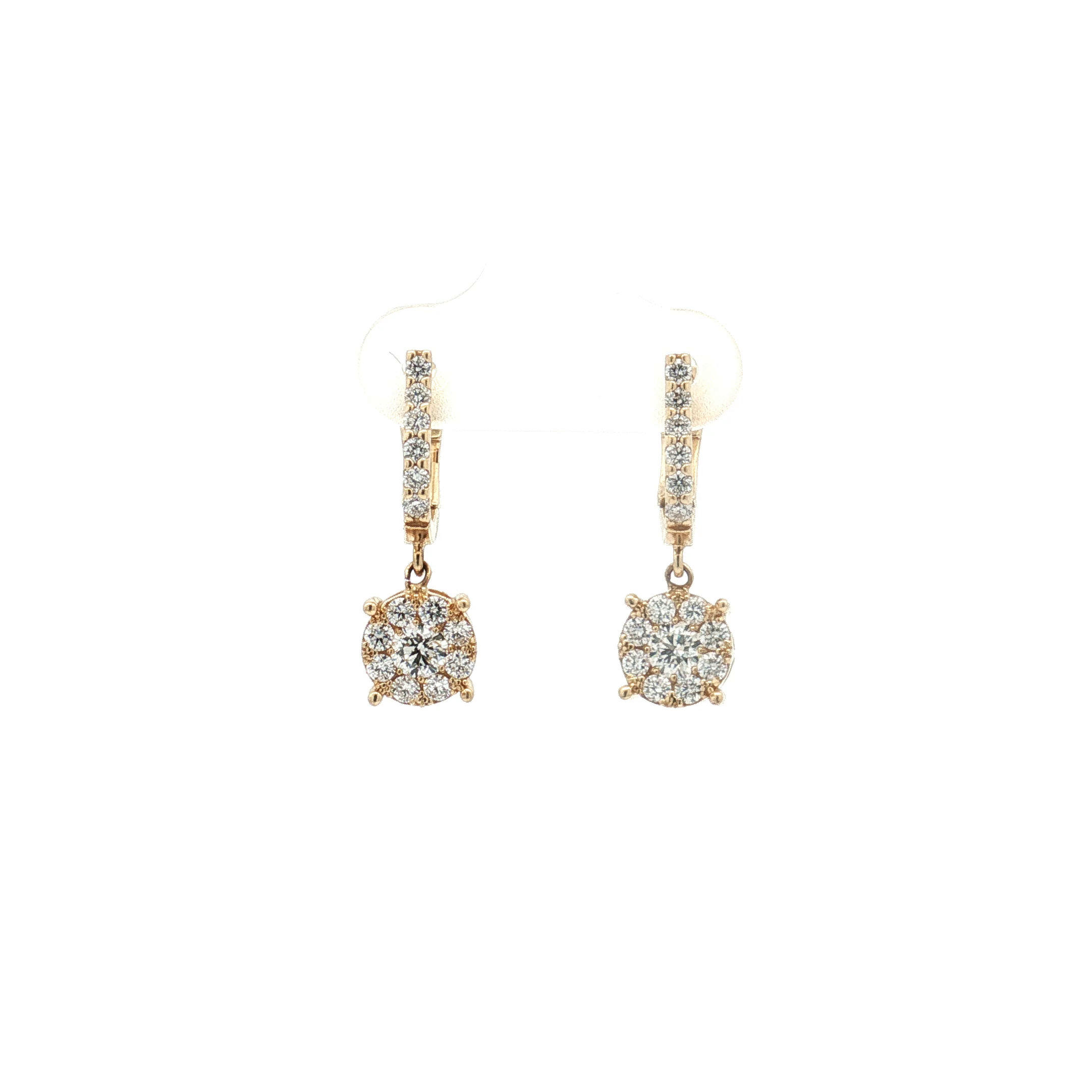 Latch Back Diamond Earrings