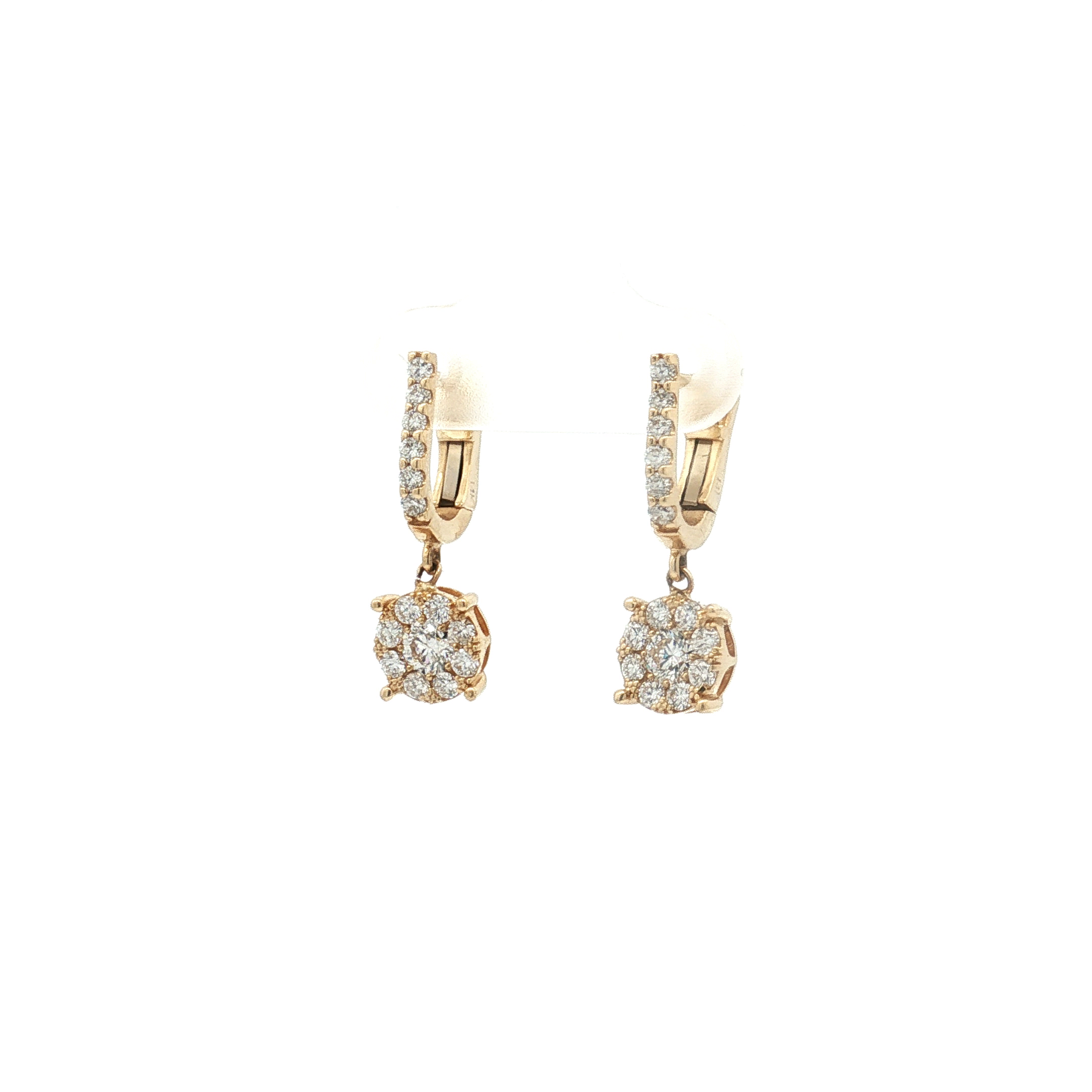 Latch Back Diamond Earrings