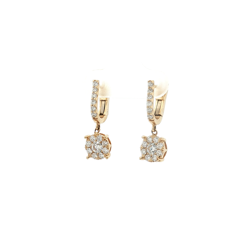 Latch Back Diamond Earrings