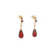 Drop Garnet Earrings