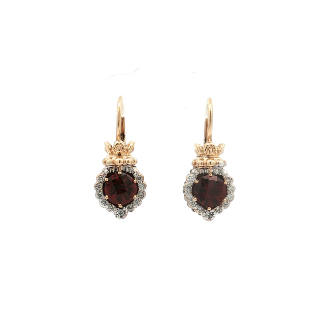 Alwand Vahan Garnet Drop Earrings