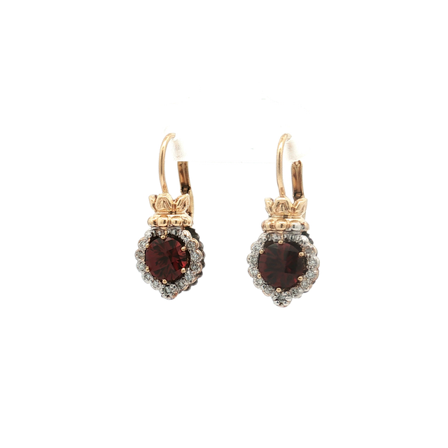 Alwand Vahan Garnet Drop Earrings