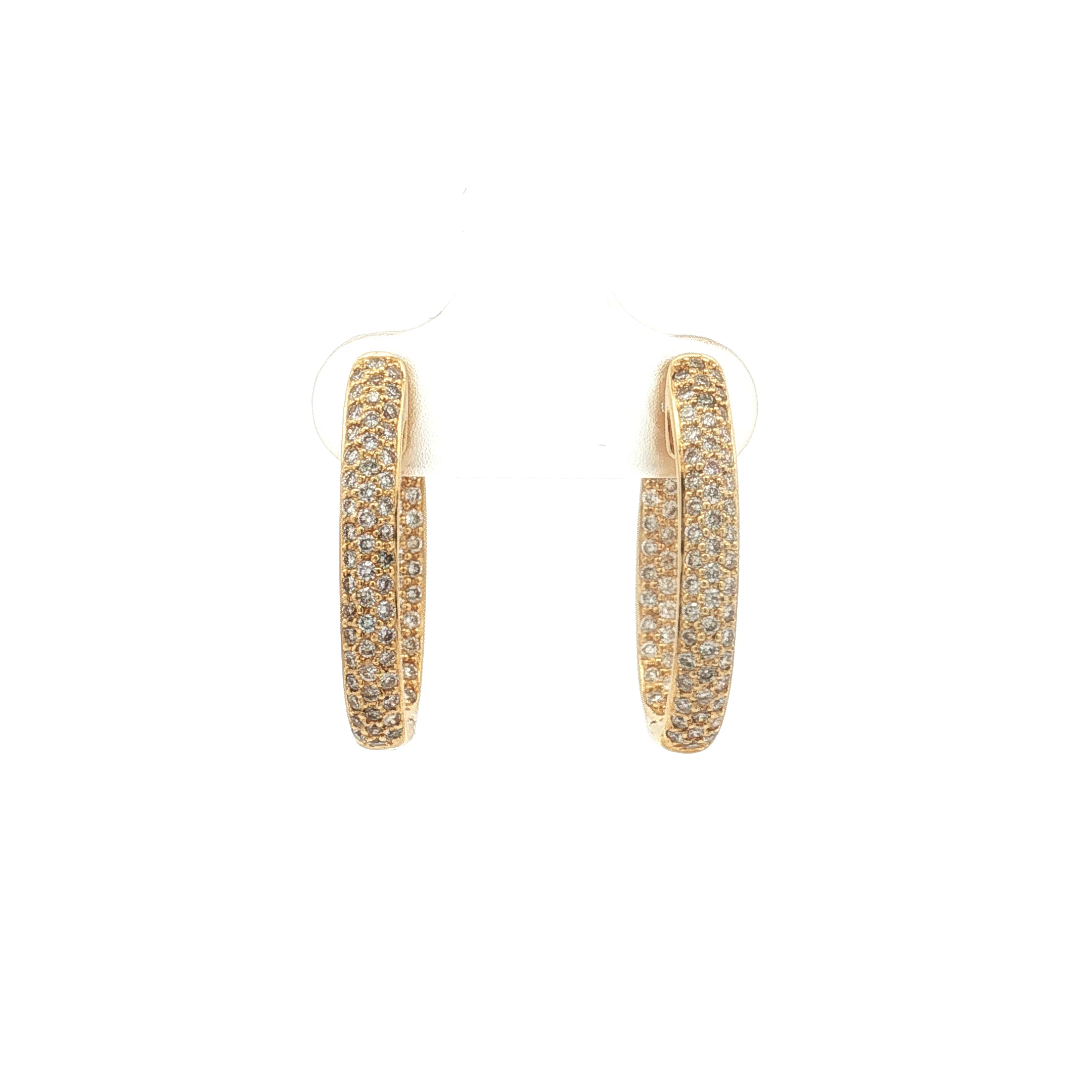 Diamond Hoop Earrings