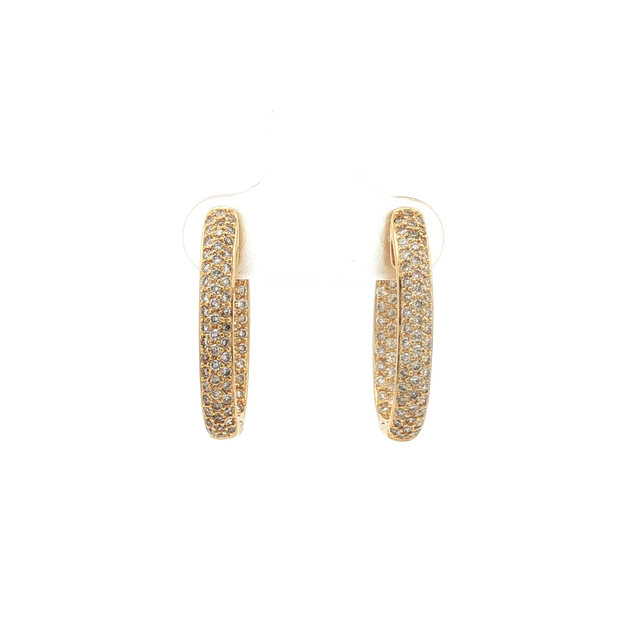 Diamond Hoop Earrings