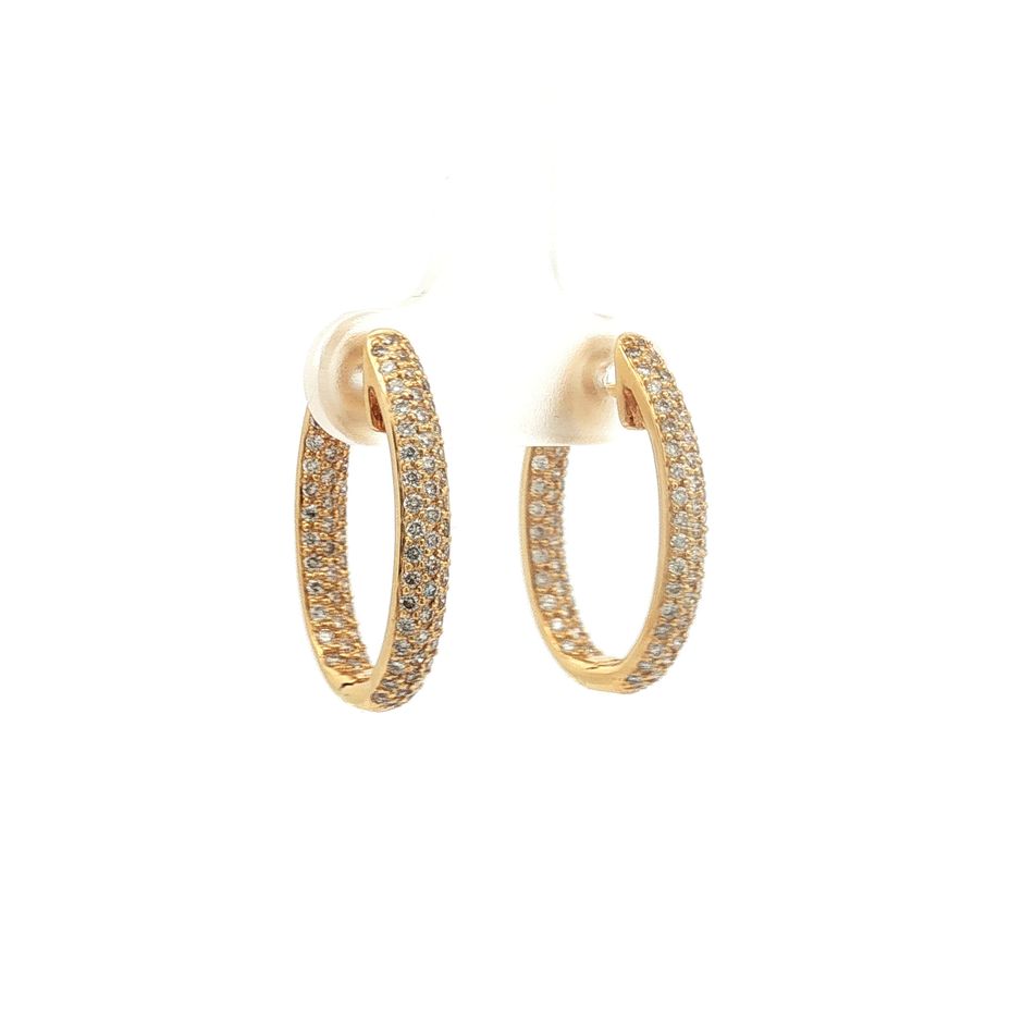 Diamond Hoop Earrings