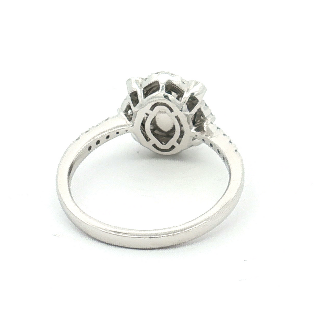 Estate Platinum 2.09 Carat Sapphire and Diamond Ring (GIA Certified)
