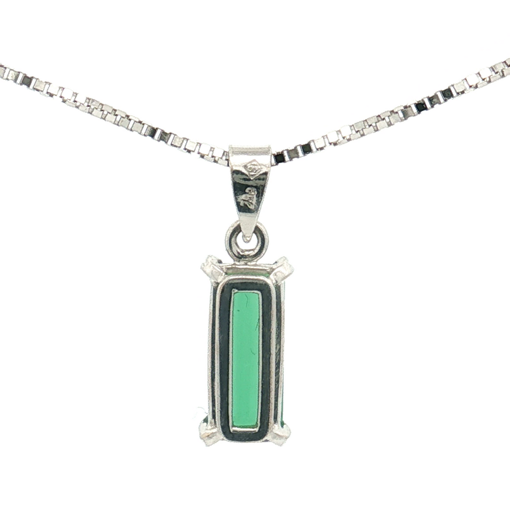 H. Stern 18k White Gold ~0.90 Carats Green Tourmaline Pendant