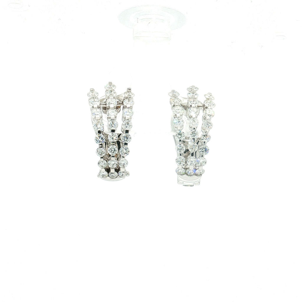 18K White Gold Roberto Coin Post/ Clip-On Earrings