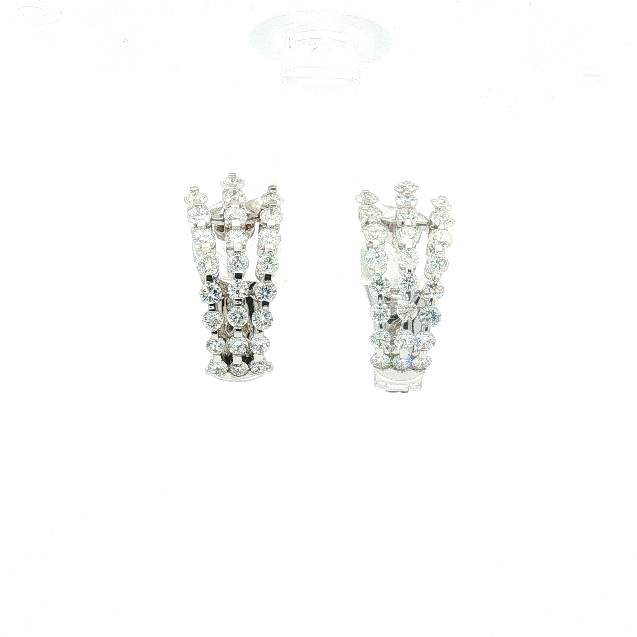 18K White Gold Roberto Coin Post/ Clip-On Earrings