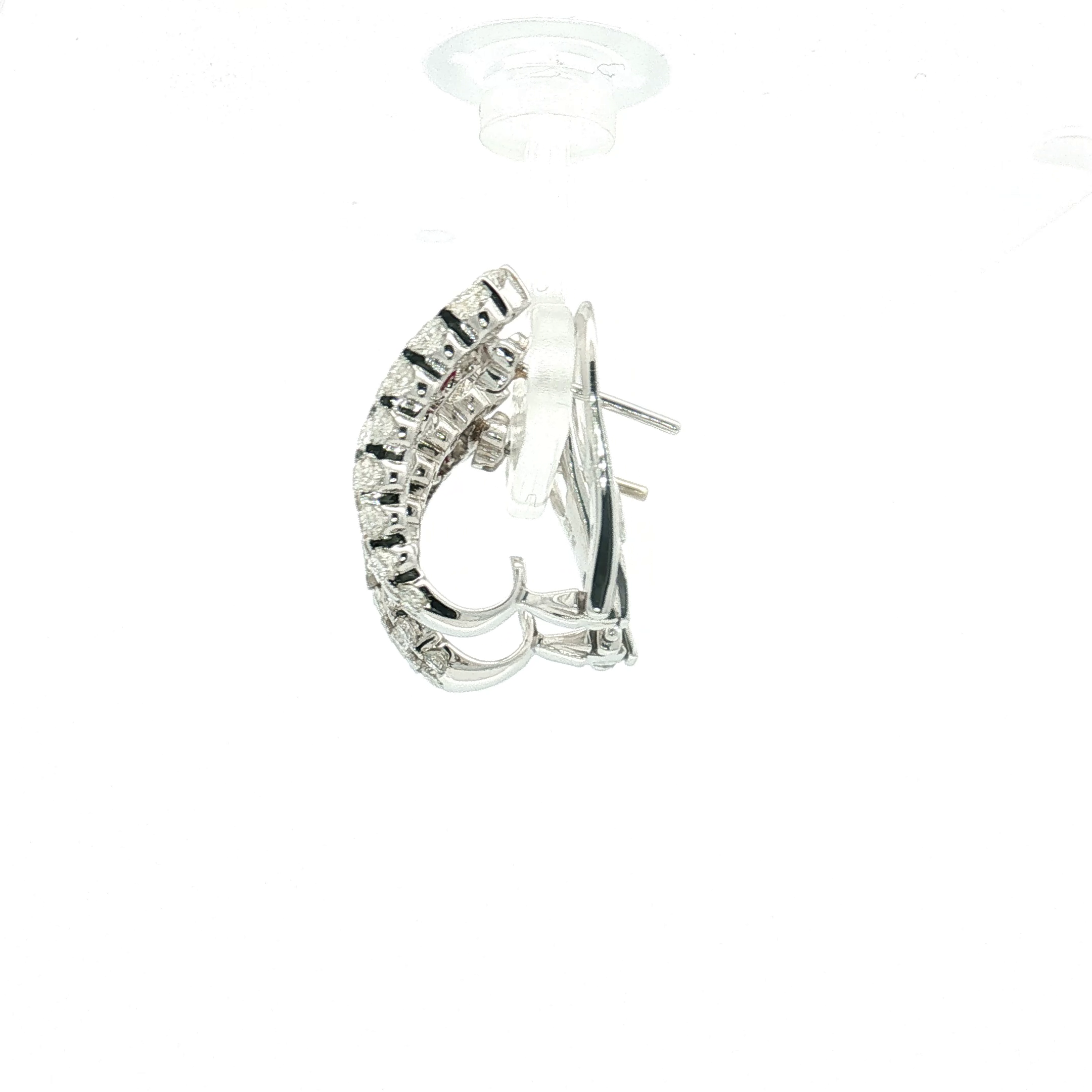 18K White Gold Roberto Coin Post/ Clip-On Earrings