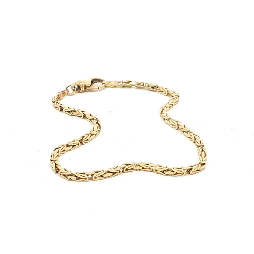 14K Yellow Gold Byzantine Bracelet