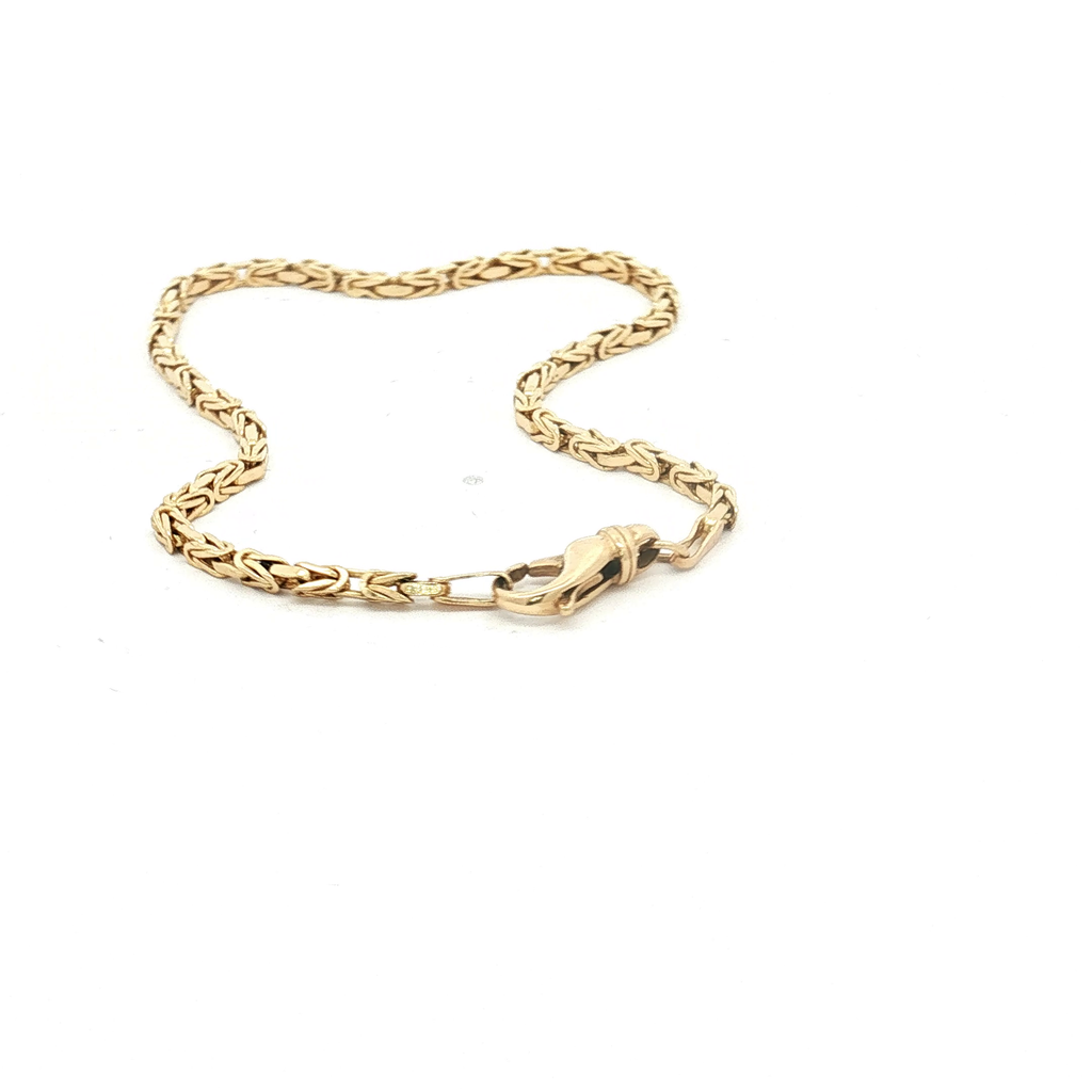 14K Yellow Gold Byzantine Bracelet