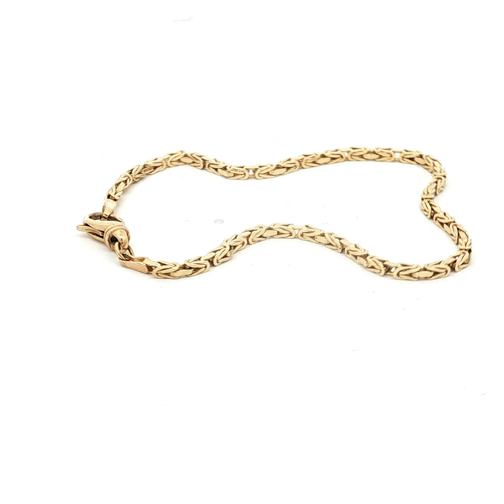 14K Yellow Gold Byzantine Bracelet