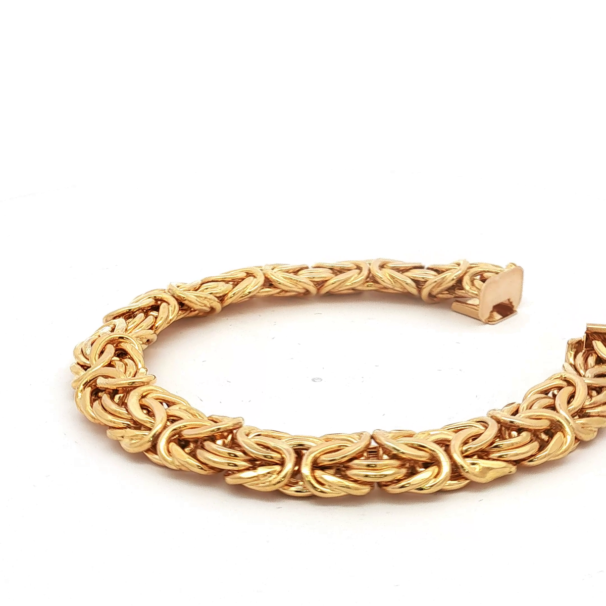 14K Yellow Gold Italian Byzantine Bracelet