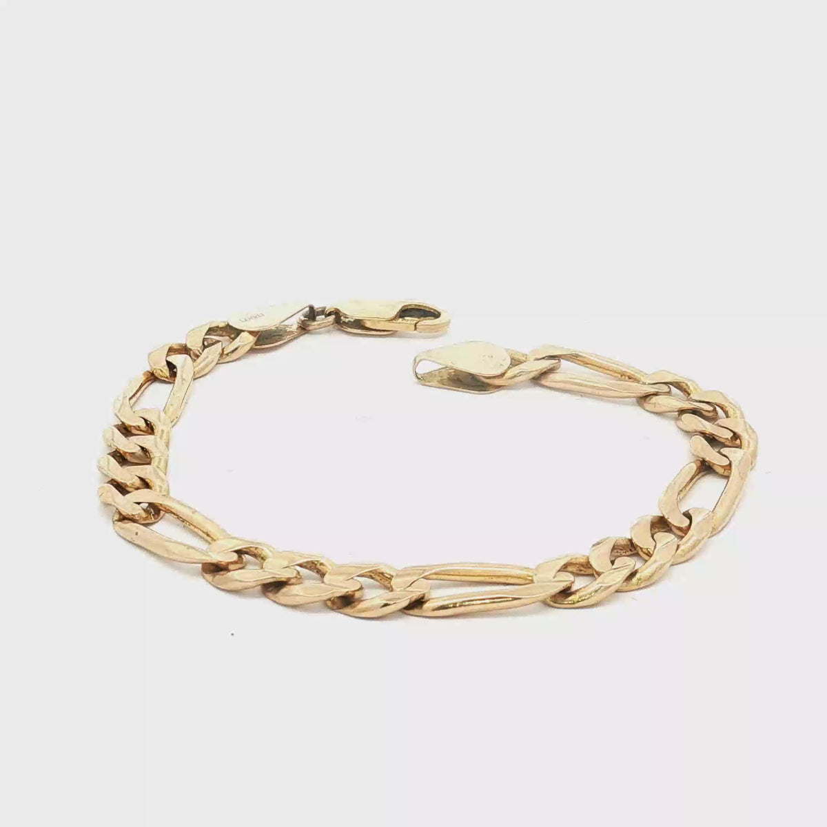14K Yellow Gold Figaro Bracelet