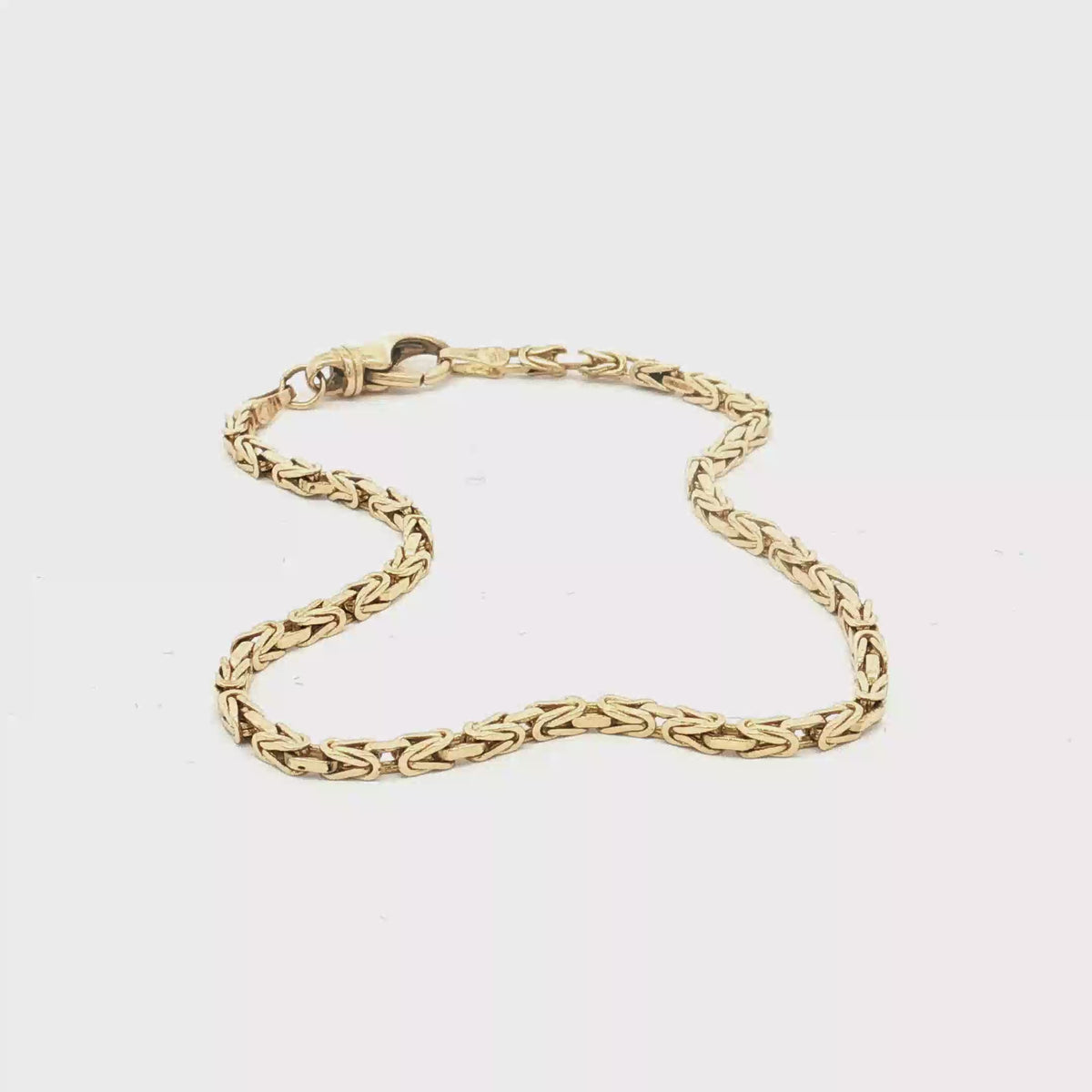 14K Yellow Gold Byzantine Bracelet